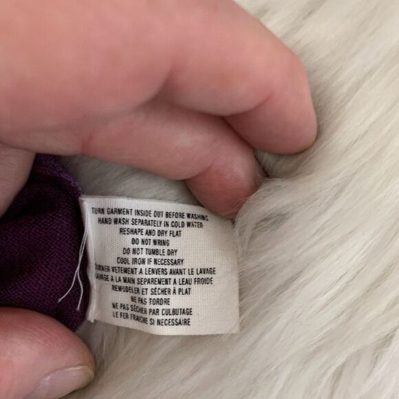 Anthropologie Sparrow Purple Flower Cardig… - Picture 5 of 5